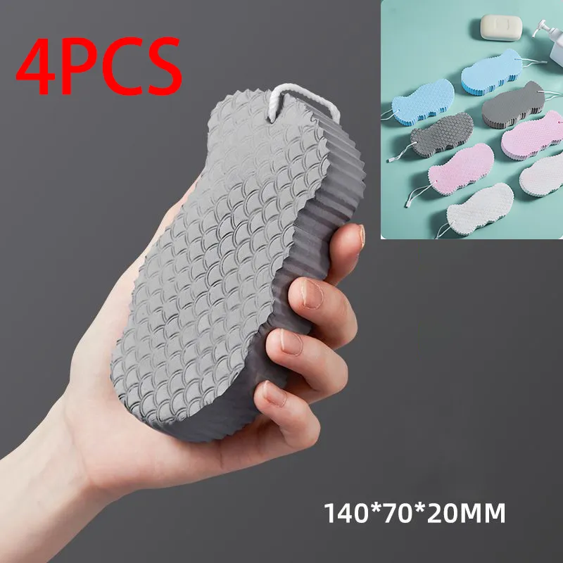 4st Magic Sponge Children Bath Sponge Body Dead Skin Remover Exfoliating Massager Cleaning Shower Brush Esponja Exfoliante