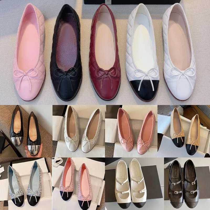 Free Shipping Ballet Flats Womens Designer Shoes Dress Flat Heels Shoes Woman Designer Blacck Beige Pink Office Whitedress Luxury Loafers Womandress Wedding