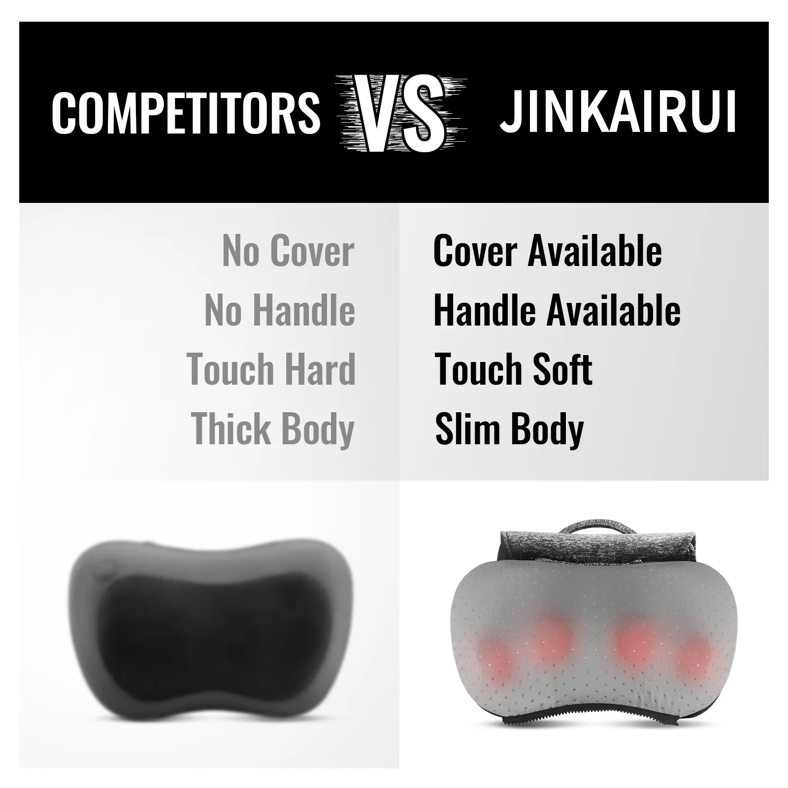 Jinkairui Electric Massager Neck Cervical Pillow Sholdled Back WAIST LEGマッサージマッサージマッサージフルボディマッサージ