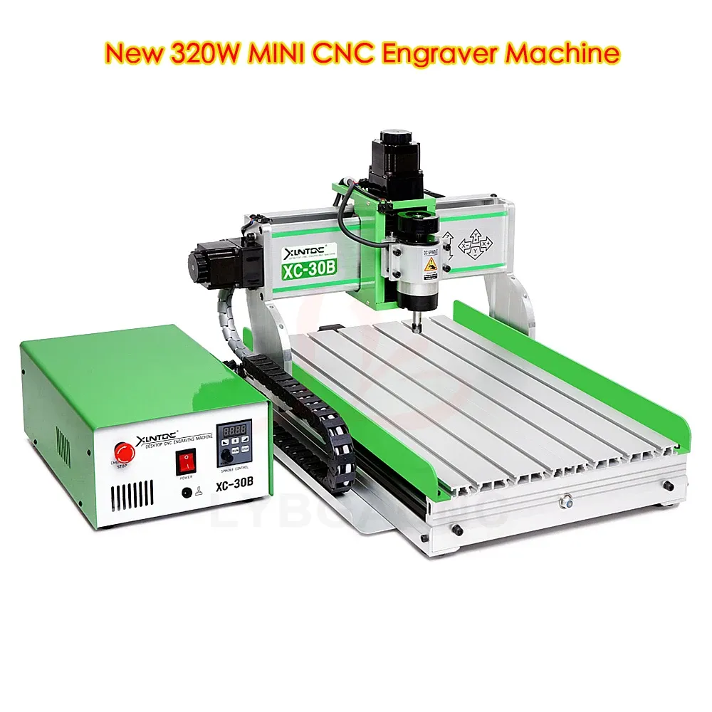 Nuevo Mini CNC Router Engraver XLNTCNC XC-30B Granización de grabado y fresado USB LYBGACNC XC-30B 385X275MM