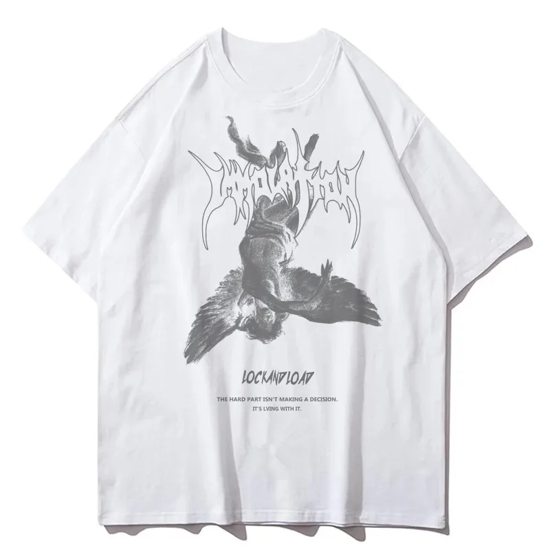 Fallen Angel Oversized Streetwear T-shirt for Men and Women