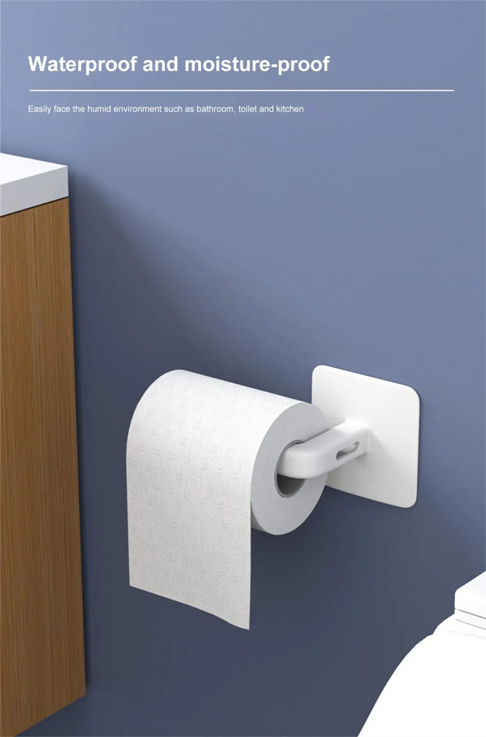 Samoprzylepny hak ścienny w kształcie litery L pod szafką papierowy stojak na ręcznik ręcznik łazienkowy uchwyt papieru toaletowego
