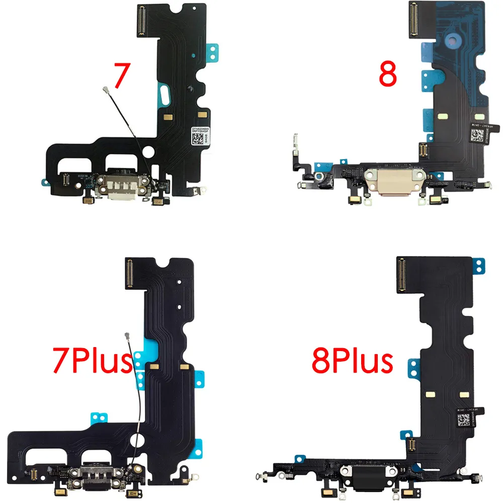 Porta di ricarica Flex per iPhone X 6 6P 6S Plus7 7Plus 8 Plus Cavo Flex Dock Caricatore USB con sostituzione del microfono