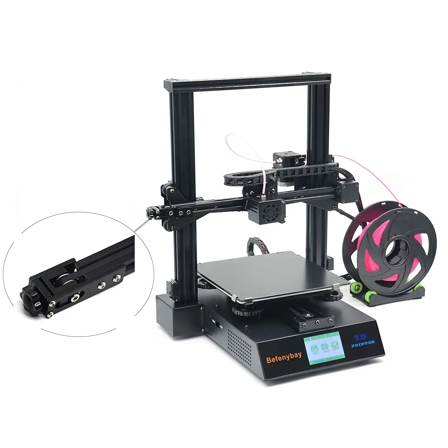 Uppgradering 2020 Profil X-AXIS Synkron bälte sträcka räta ut spännaren för Creativity Ender-3/3 Pro/Ender3 V2/CR-10/CR-10 V2