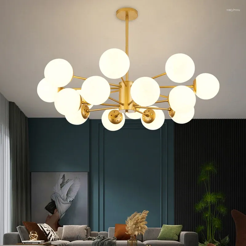 Chandeliers Modern Glass Chandelier Lighting Ceiling Light For Dining Living Room Bedroom Kitchen Indoor Lustre Fixture Lights