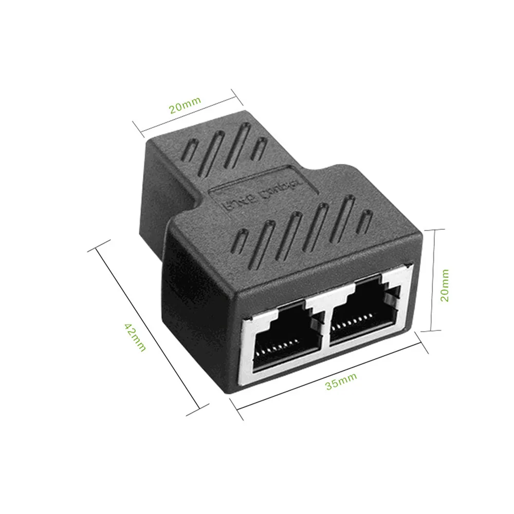 Double RJ45 Ethernet LAN Network dj splitter cable with 1-to