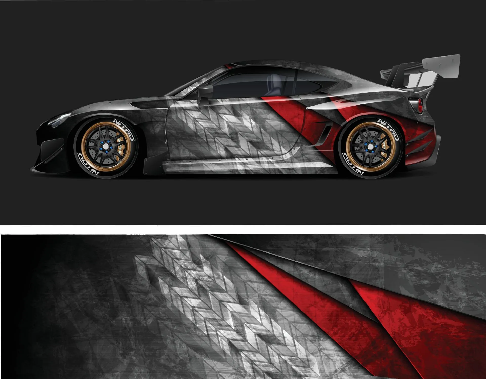 Modern Full Body Racing graphic design for automotive...