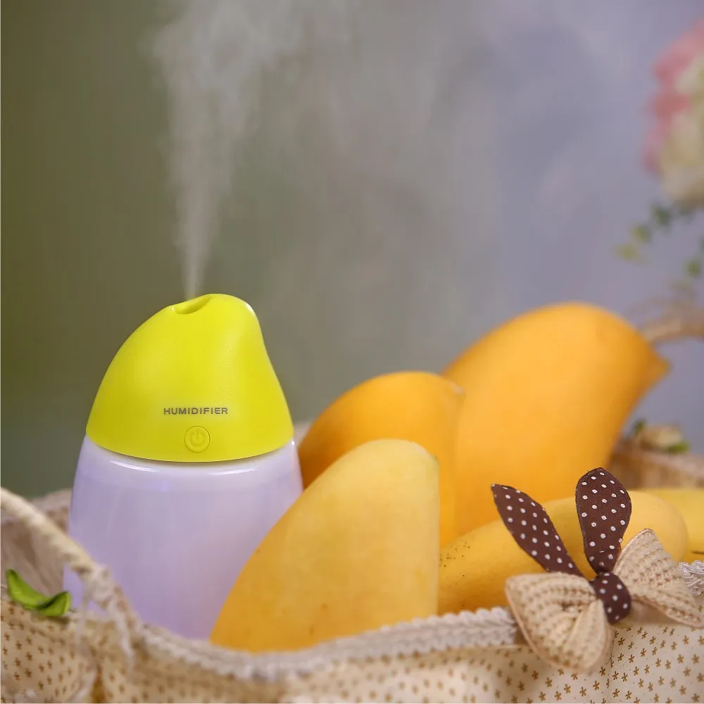 Mini Portable Humidifier & Essential Oil Diffuser – 250ml, USB Car Or Room Use (Green/Pink/White)