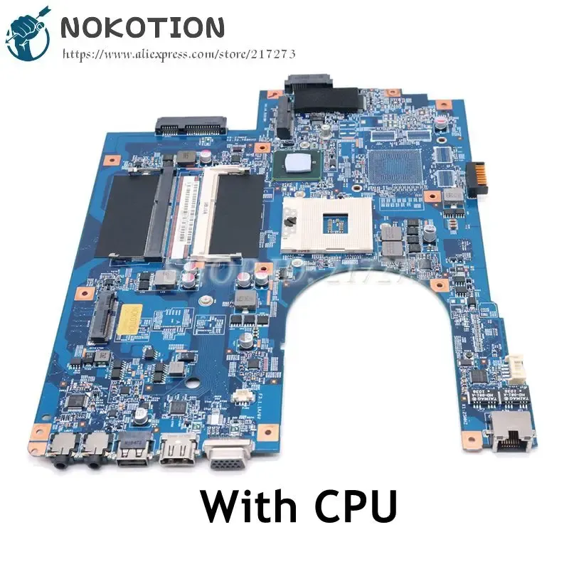 Moderkort Nokotion Laptop Motherboard för Acer Aspire 7741 7741Z 7741G 7741ZG Main Board MBPT501001 48.4HN01.01M HM55 DDR3 Gratis CPU