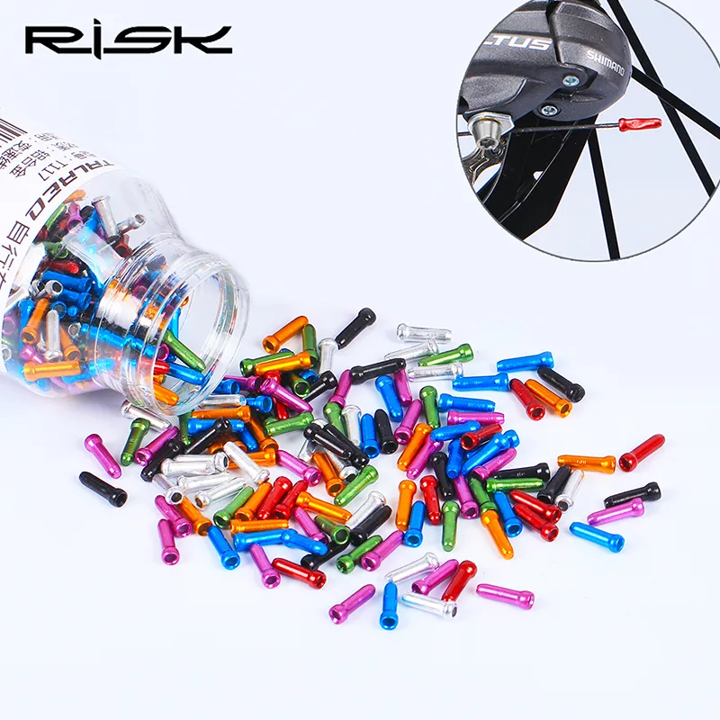 10pcs Bike Bicycle Brake Derailleur Shifter Inner Cable Ends Caps Tips 7 colors fits all Brake and Derailleur wire cable ends