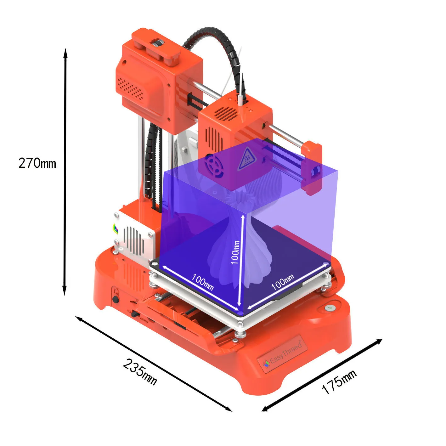 Easy Threed X1 DIY 3D Printer K7 Mini Desktop Small 3D Printer for