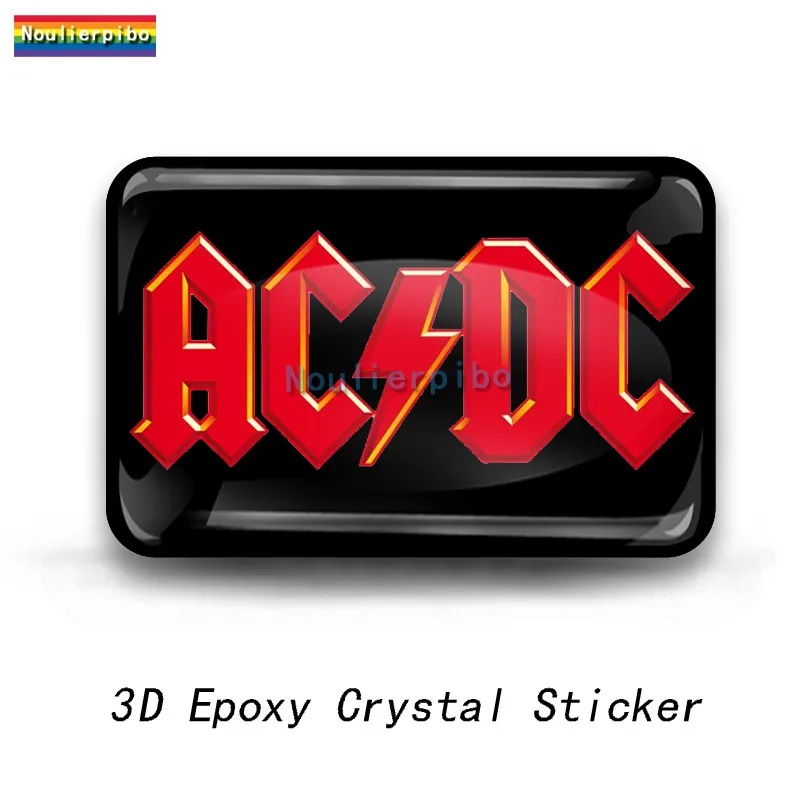 AC/DC 3D Stereo Epoxy Dome Car Sticker Rock Band... From Ddmyhome, $20. ...
