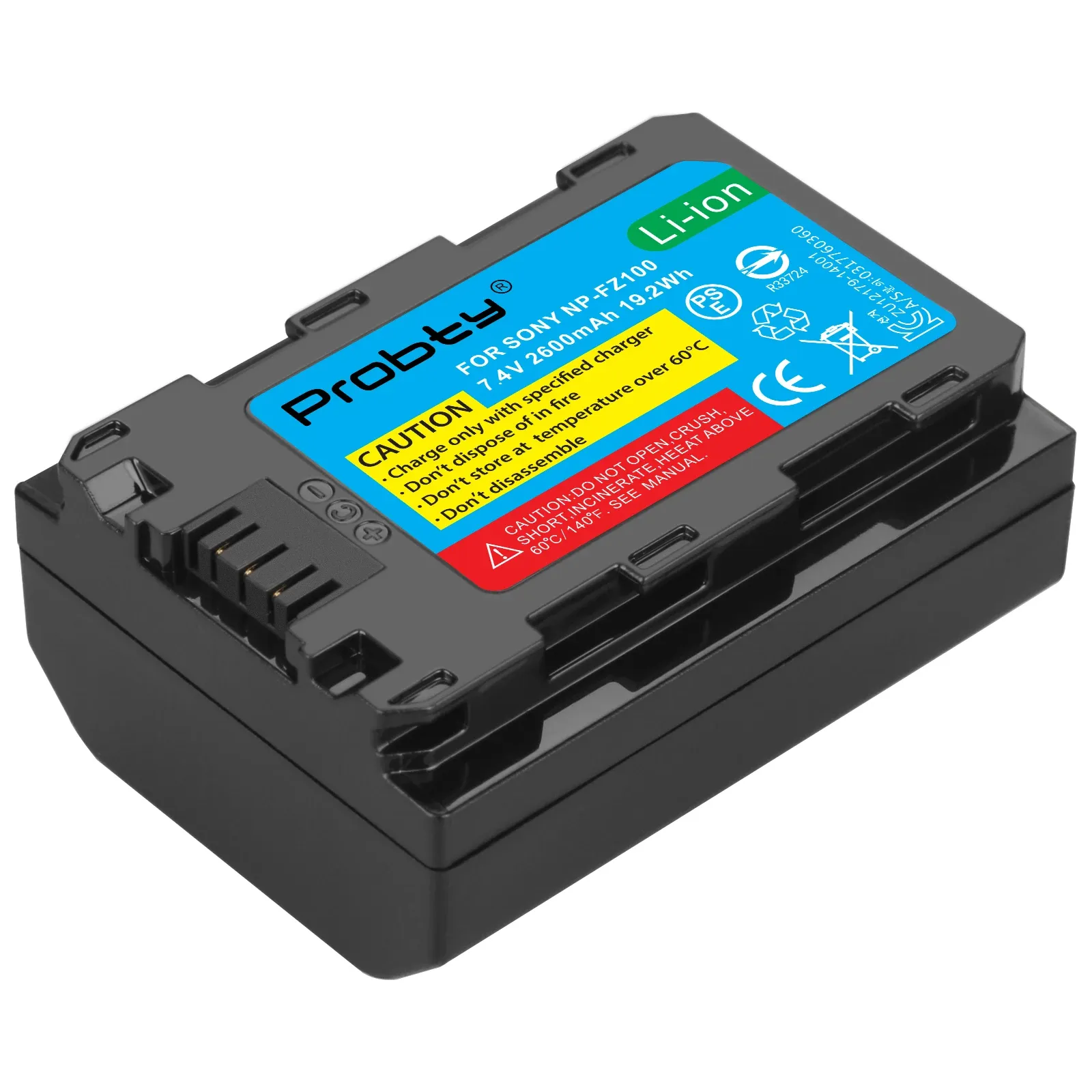 Wasabi Power NP-FZ100 Battery 2-Pack For Sony A7, A9, FX3 Camera Models