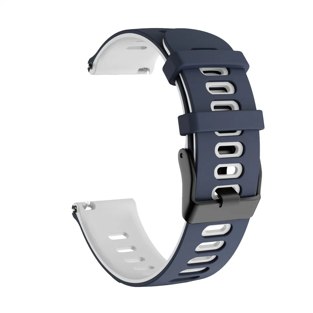 Banda de correa de silicona de 20 mm para Garmin Forerunner 245 645 Música 158 Sport Welpband para Vivoactive 3 3T Vivomove HR Bracelet Correa