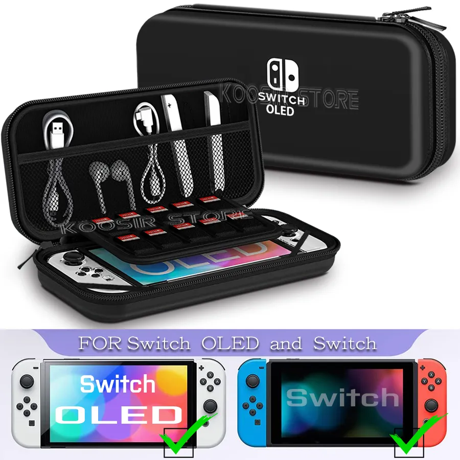 New Deluxe Nintendo Switch OLED Carrying Case Portable Storage Bag For ...