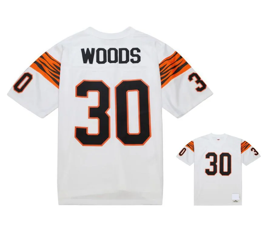 Stitched Football Jerseys 30 Ickey Woods 1998 Mesh Legacy Pensionerade Retro Classics Jersey Men Women Youth S-6XL