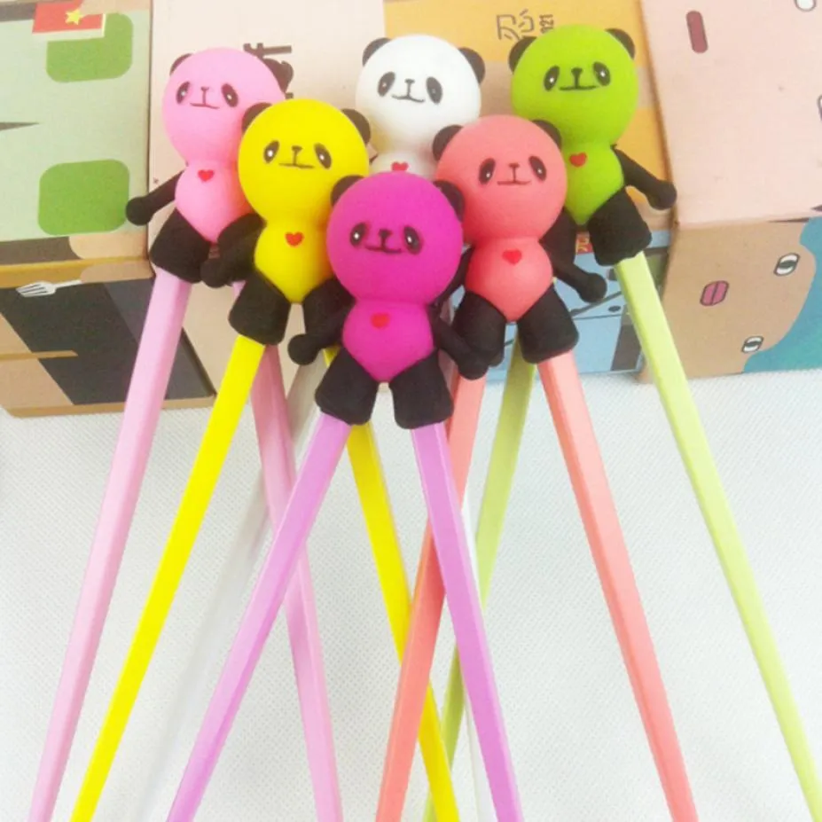 Cartoon Panda Learning Training Essstäbchen für Kinder Kinder Süße sichere chinesische Essstäbchen Lernende Geschenke1684504