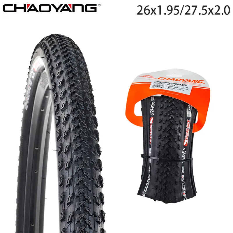 CHAOYANG 26/27.5 inch Bicycle Tire 26x1.95 27.5x2.0 SHARK SKIN Lightweight MTB Mountain Bike Racing Off-road Folding Tire