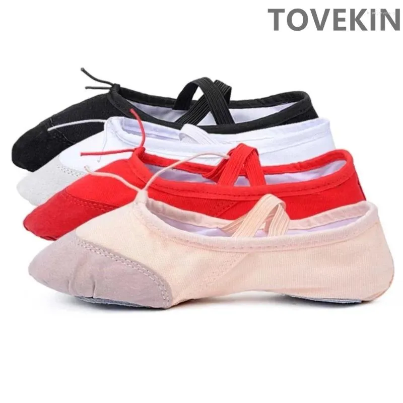 Chaussures de danse Girls Kids Pointe Slippers Ballerina Practice Shoe pour ballet 5 Color Dancer Professional