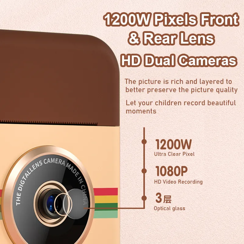 Mini Instant Print Digital Camera For Kids With Instant Printing