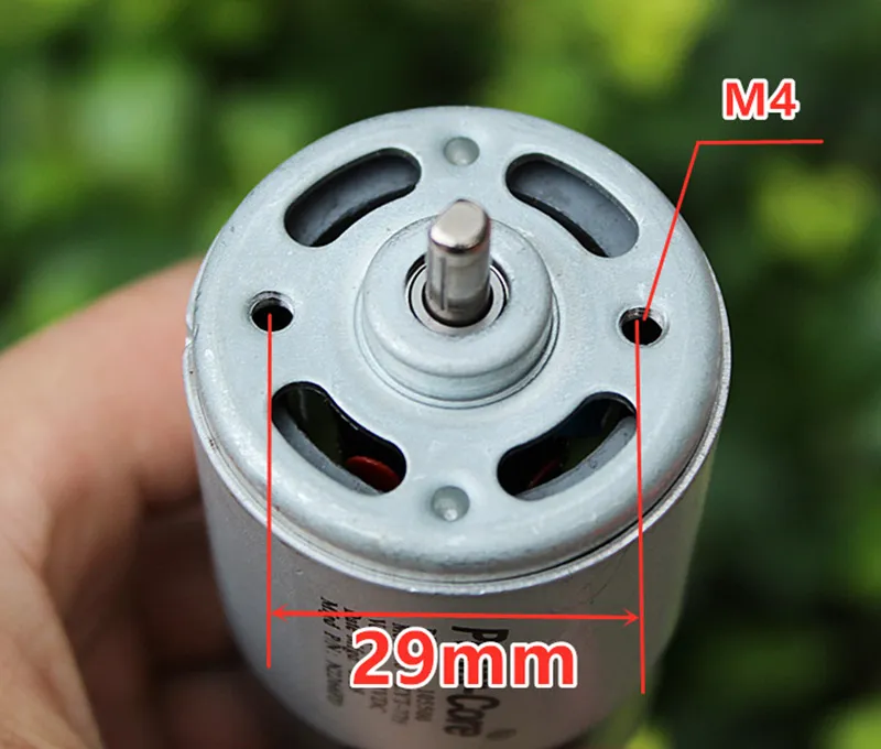 RS-775 DC 12V-24V de alta velocidade Torque grande torque Double Rololing DrillScriver/Garden Tools Electric Tools Motor Refrigeing Film