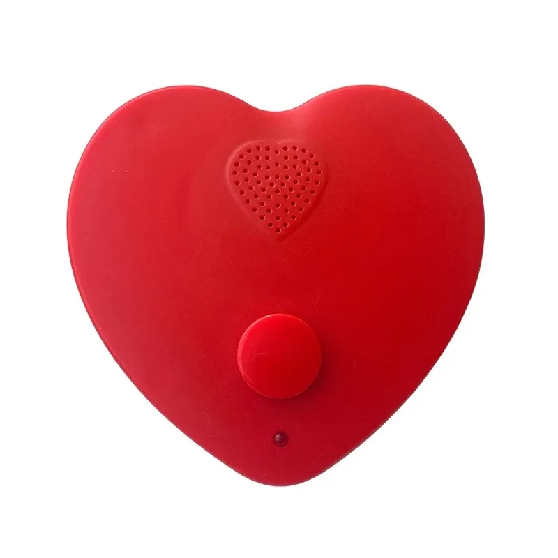 Accessoires Talking Heart Voice Recorder Boîte son pour les cadeaux et les jouets Boîte d'enregistrement vocale en forme de coeur pour jouets en peluche