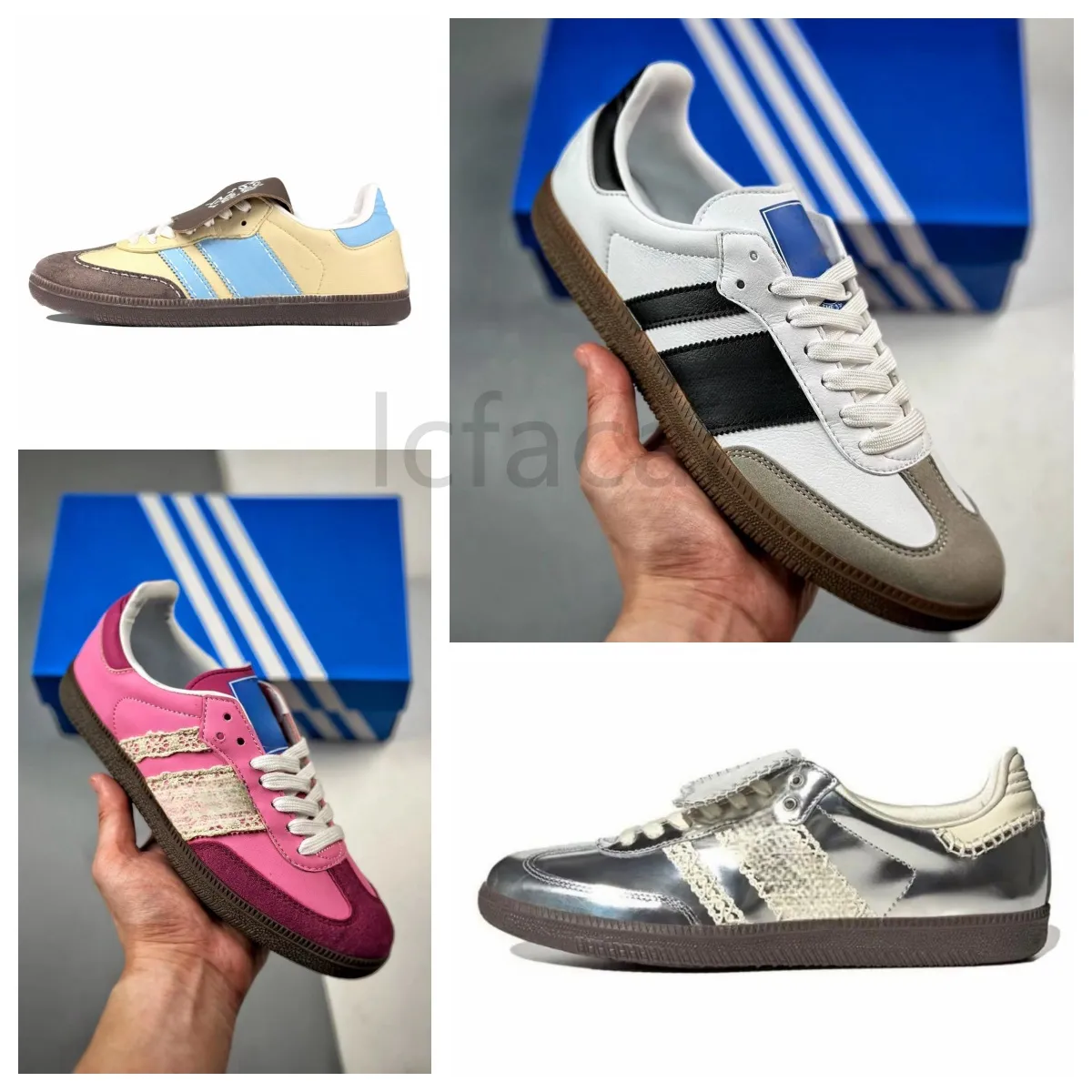 2024 Sapatos de moda de verão Sam Wales Bonner Trenadores Vintage Sneakers não deslizam a sola nova clássica Black White Men Women Shoes Casual TPX