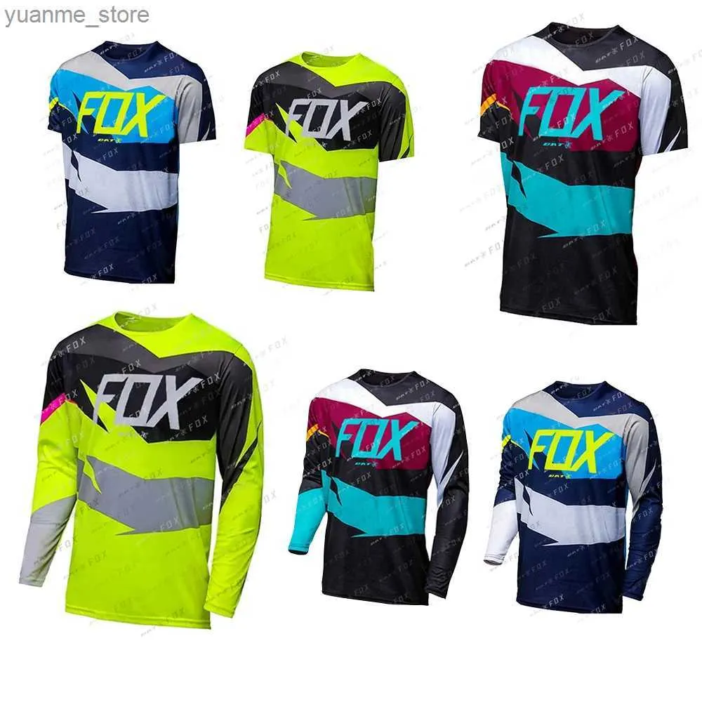 Cycling Shirts Tops Mens Jerseys Camiseta de bicicleta de montaña Camiseta Bat Camiseta Decisión rápida Downhill Motocross Motocicleta Ciclismo Ciclismo Y240410