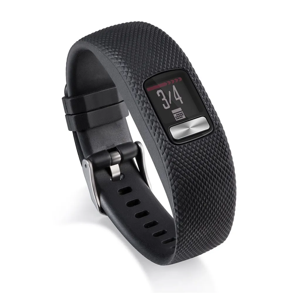 Garmin Vivofit 4 Watch Band Sports Wristband Bracetement Pracement Wrist Strap WatchBand Smart Accessoriesのシリコンストラップ