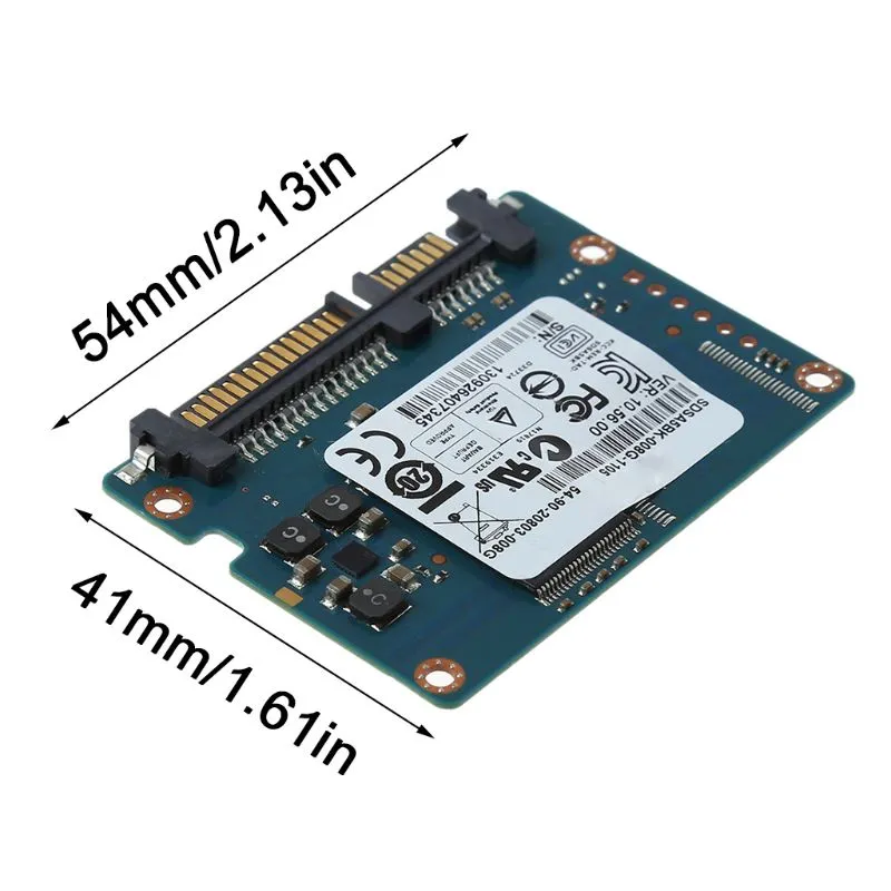 Half Slim SATA SSD Solid State Hard Disk 128GB 8G SSD Drive For Laptop PC Computer Notebook with 7   15 Pin Port