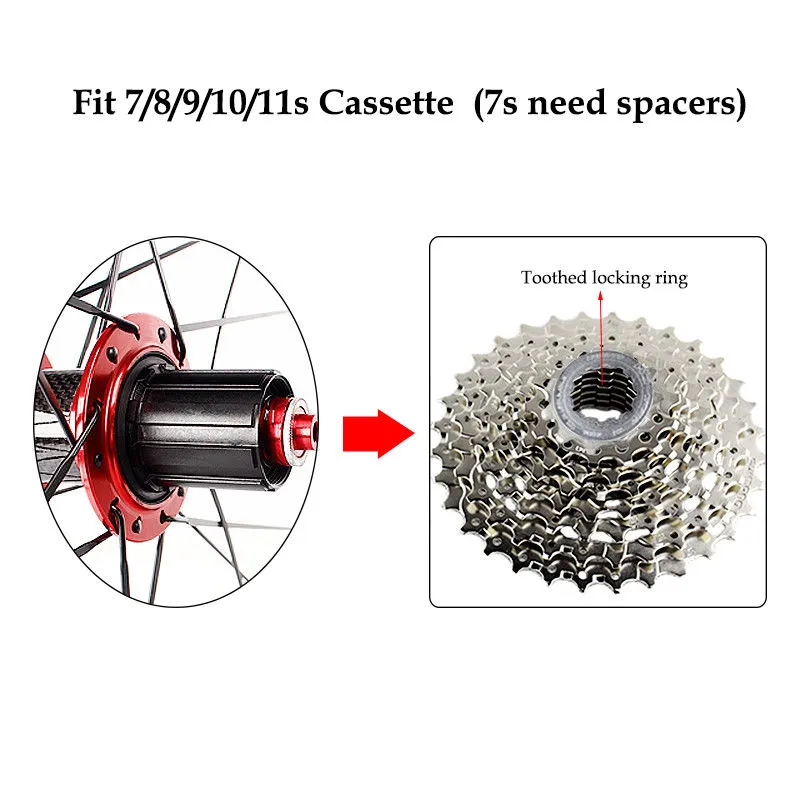 RXR 7-11 Speed Sealed Bearings MTB Mountain Bike Wheels 26 27.5 29 Front Rear Rim Wheelsets Fit Shimano SRAM Cassette (7)