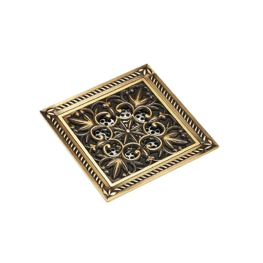 Other Bath & Toilet Supplies Euro Shower Bigger Drain 15 15cm Material Square Water Bathroom Building Antique Brass Accessories De243R