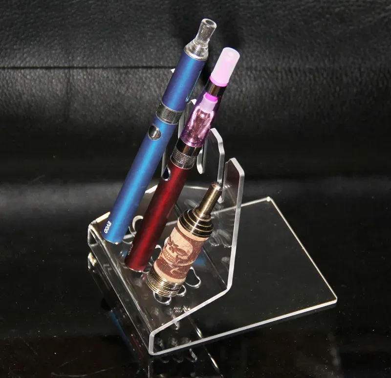 Acrylic e cig display clear stand shelf holder vape rack for ego battery vaporizer pen mech mod mechanical box rda DHL