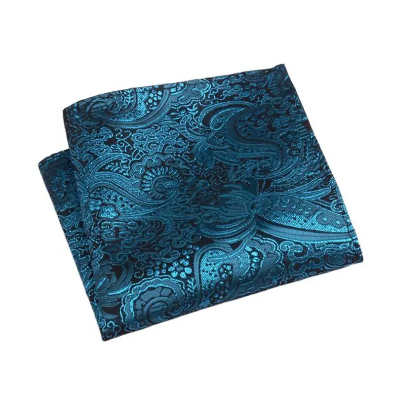 Классический квадратный шелк кешью цветочный платок для мужчин джентльмены Жаккард карманное полотенце для новогодних свадебных вечеринок рождественский подарок