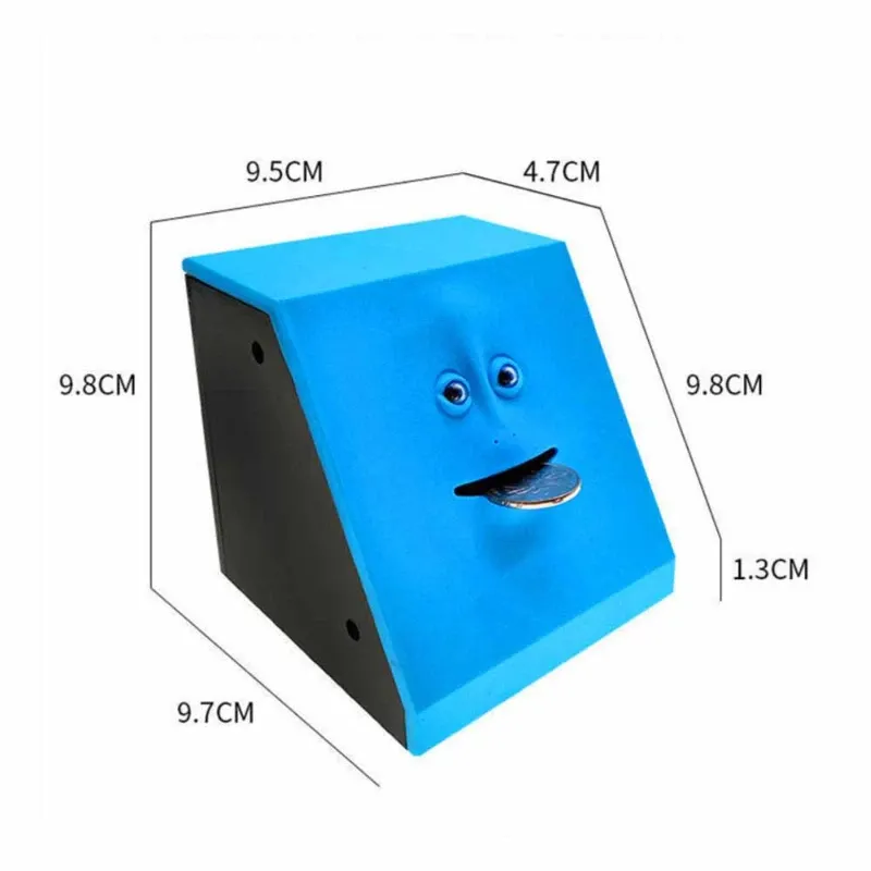 Cute Face Piggy Bank Money Eating Sensor Coin Box, From Ddmydec