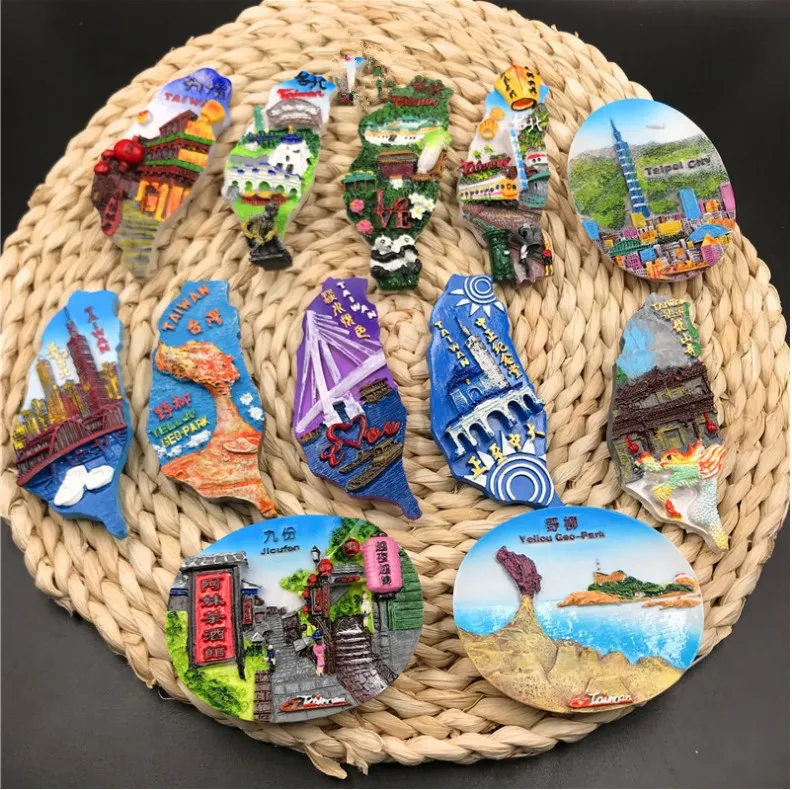 Magnete Frigorifero 3D Kenting Taiwan | Souvenir Di Viaggio In Resina Fatta A Mano, 8x6 Cm, Decorazione Casa Regalo