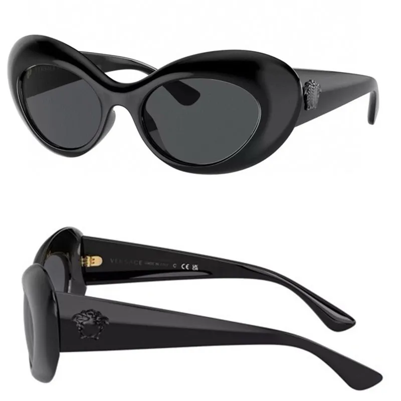 Gafas de sol ovaladas de moda para mujer Sunvisor de alta calidad UV400 UV400 Gafas de sol de protección Mirror de conducción con caja original VE4456U