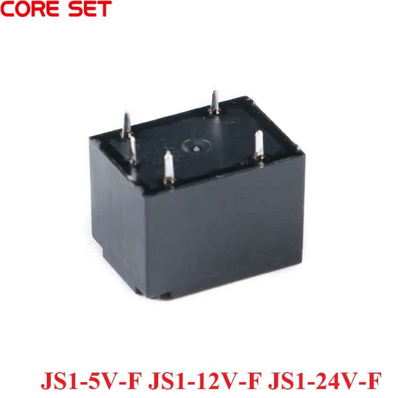 Przekaźnik energetyczny JS1-5V-F JS1-12V-F JS1-24V-F 5PIN 10A AJS1319F AJS1311F AJS1312F Przekaźniki 5v 12v 24v 5p Nowy