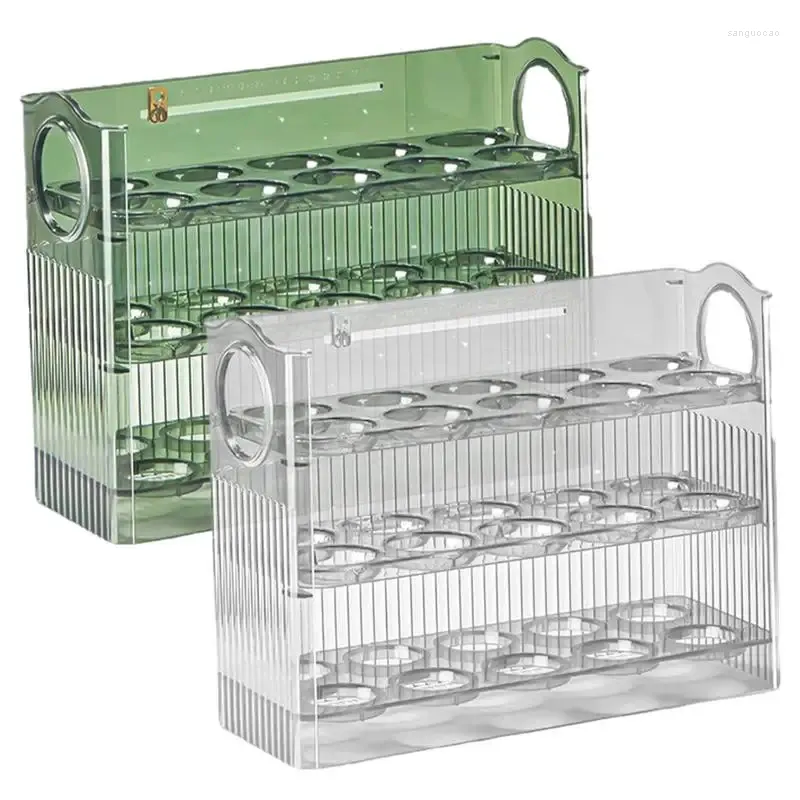 Storage Bottles 3 Layer Refrigerator Side Door Egg Holder Fridge Box Kitchen Organizer Reusable Versatile Tray