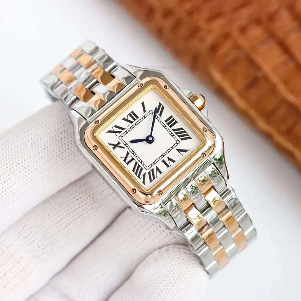 Designer Women Lady Quartz Fashion Classic Panthere Watches 316l Rostfritt stål Armbandsur Brand Diamond Watch High Quality Sapphire Design