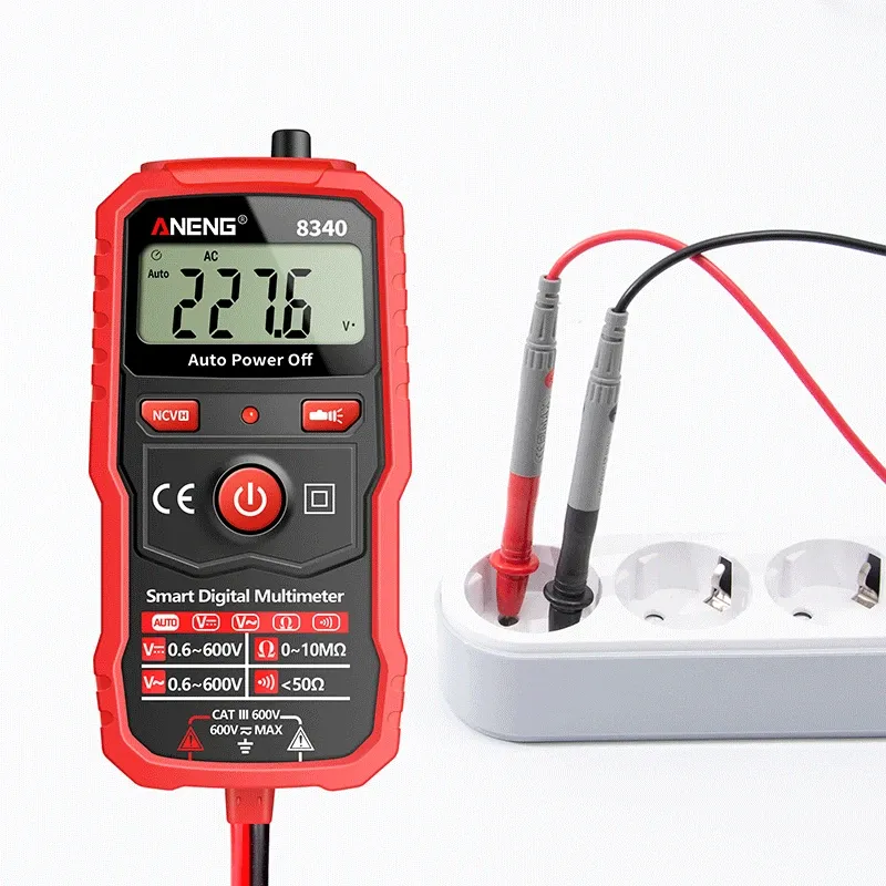 Aneng 8340 digitaler Multimeter Voltmeter Ohm Meter 1999 Zählungen AC/DC -Spannungswiderstand NCV -Tester für die Reparatur von Home Circuit