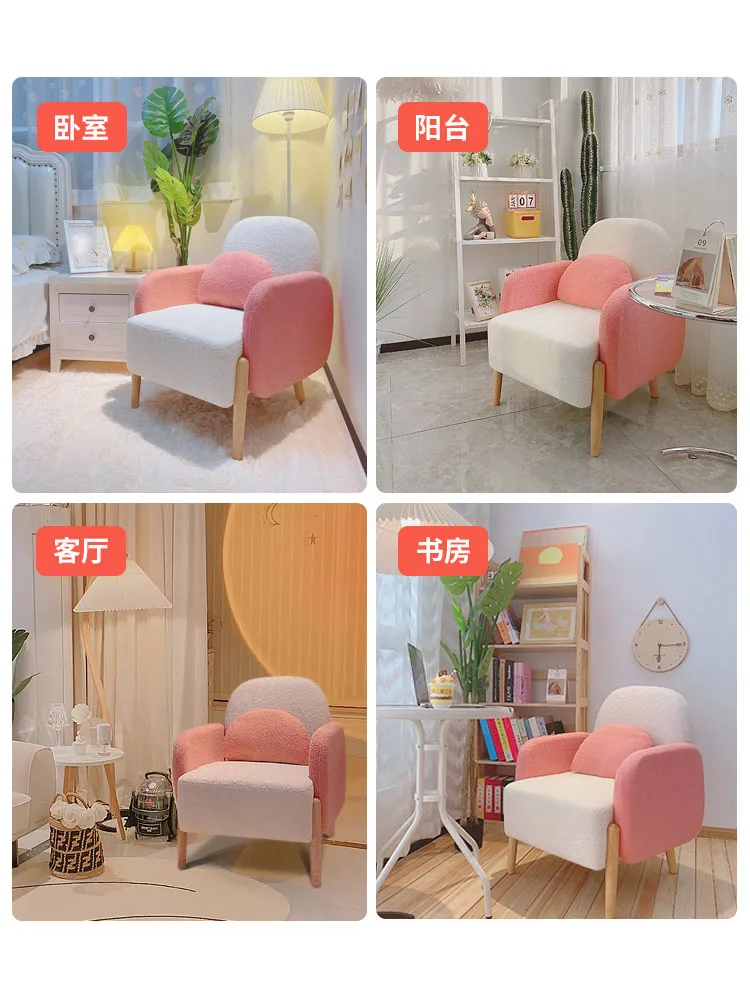 Salon sofy krzesło kaszmirowe meble nordyckie świetne sofy projekt stołka pojedynczy fotela sypialnia cudowne makijaż miękki krzesło siedzisko
