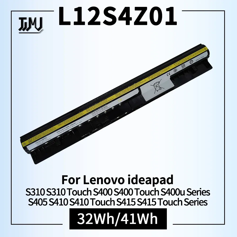 Batteries L12S4Z01 Batterie de remplacement pour ordinateur portable pour Lenovo IdeaPad S400 Touch L12S4L01 L12S4Z01 S300 S300BNI S310 Touch S400 Touch S400U