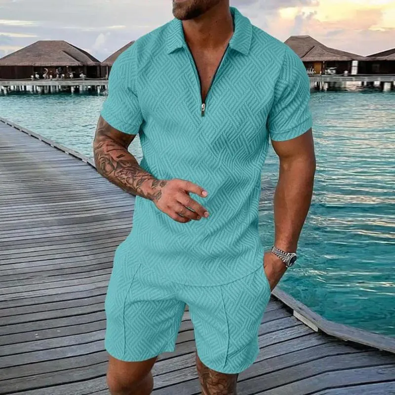 Herren -Tracksuits Mode -Sets 3D Digital bedrucktes Sommer kurzärmelige Hemd Shorts zweiteilige Sportwaren -Trendkleidung