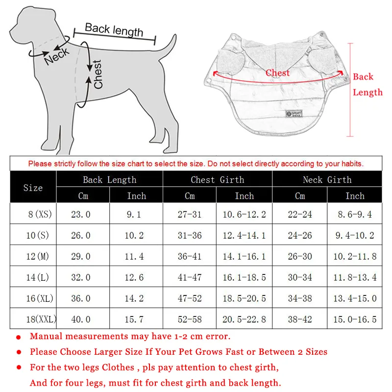 Autumn Winter Pet Clothes For Small Dogs Warm Puppy Pet Coat Jacket Waterproof Dog Hoodies Chihuahua French Bulldog Pug Clothing- Picture 3 Of 6