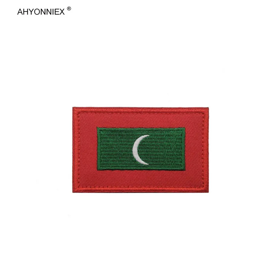 Ahyonniex 1pc kuwait brunei sri lanka maldives country flag patches рюкзаки рюкзак