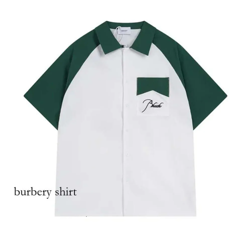 Polo shirt ontwerper poloshirt t -shirt heren polos mannen po voor heren nieuwe stijl hoogwaardige rhude shirt s m l xl 983