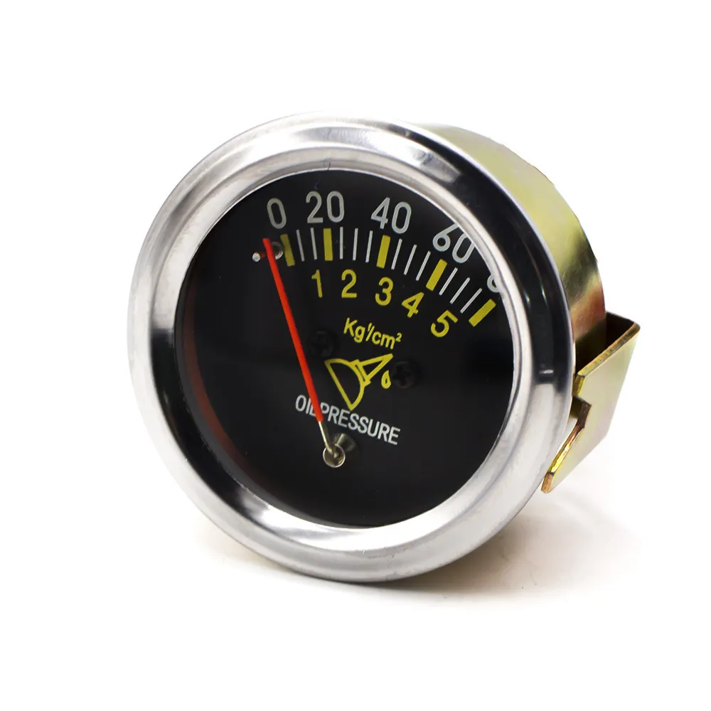 52mm Car Oil Pressure Gauge ~80 PSI Pointer Meter Automobile Sensor ...