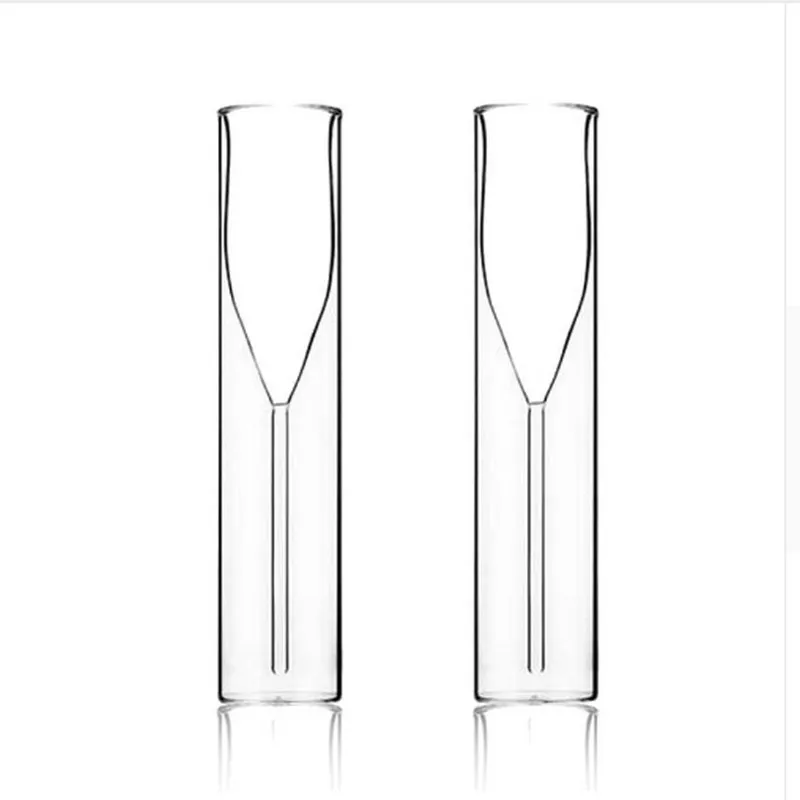 Verre à double mur flûtes gobelet whisky bubble vin tulip cocktail de mariage verres de fête