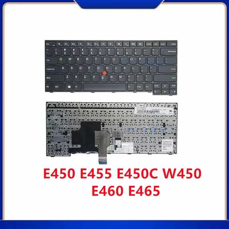 Teclados Nuevo para Lenovo ThinkPad E450 E455 E450C W450 E460 E465 Teclado en inglés de cuaderno